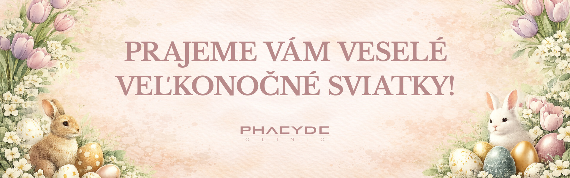 PRAJEME VÁM VESELÉ VEĽKONOČNÉ SVIATKY! - PHAEYDE Clinic